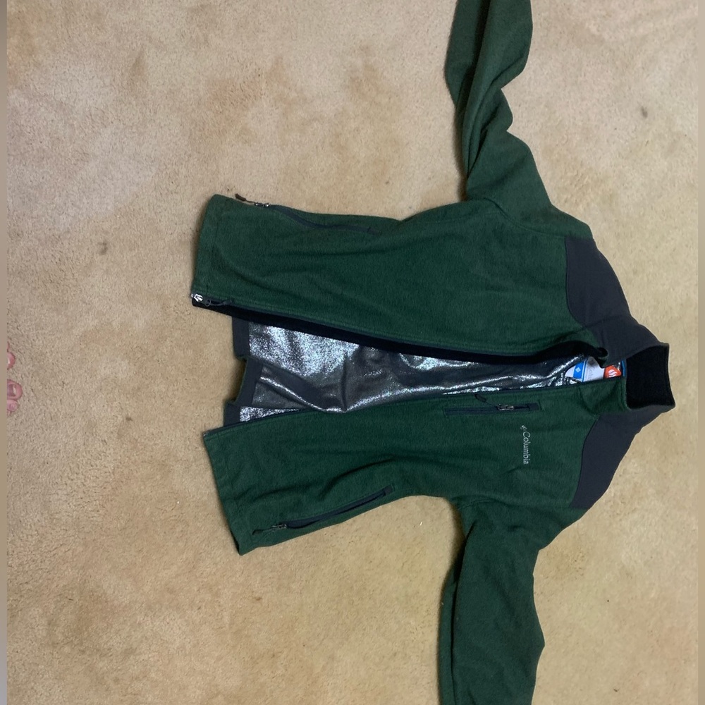 Men Columbia jacket heat shield